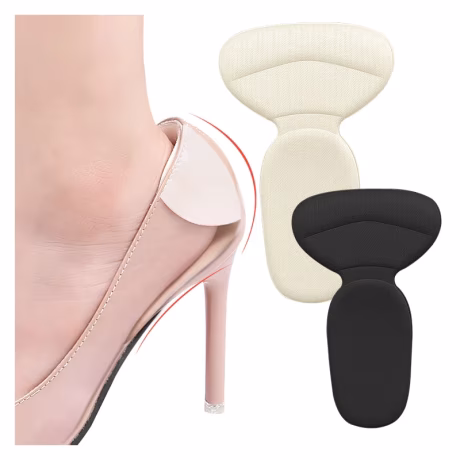 Heel Cushion Inserts Reusable Soft Shoe Inserts Heel Cushion Pads Self-Adhesive Foot Care Protector Grips Liners Loose Shoes