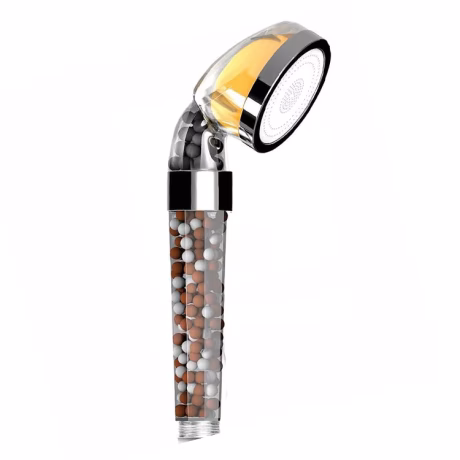 High Pressure hard Water Saving Chlorine Refill Hair Care Ionic hand Shower Head with Vitamin C Filter