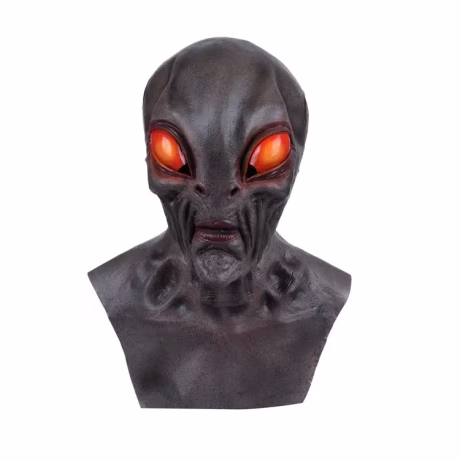 Horror style yellow skin figure masks Rubber face masks scary Halloween Latex Head mask
