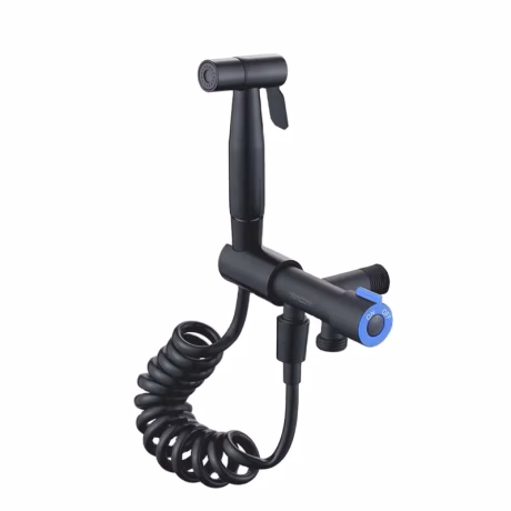 Hot Sale 304 Stainless Steel Handheld Wall Mounted Sprayer Toilet Bidet Shattaf Set black Toilet Spray Gun for bathroom