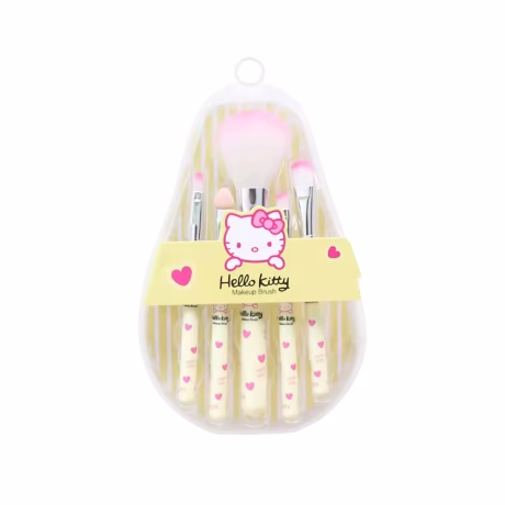 Hot Sale 5pcs Set Sanrioed Make Up Brush Cartoon KT Cat Eyeshadow Brushes Portable Beauty Tools Cosmetic Brush