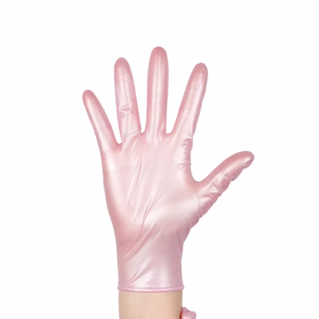 Hot Sale High quality Disposable Pure Nitrile Gloves Waterproof Anti-slip Pink Cleaning Gloves