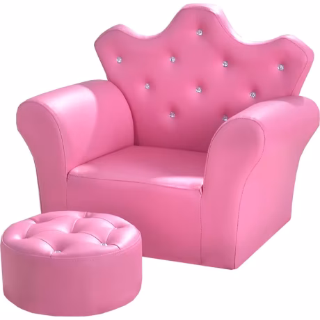 Hot Sale Korean Style Crown Pull Buckle Modular Sofa Fashion with Footstool