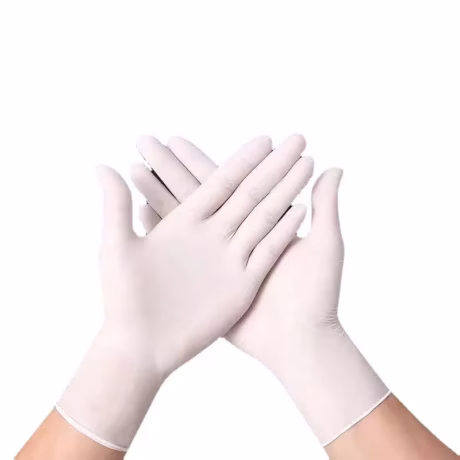 Hot Sale Latex Disposable Gloves White Powder free Skin friendly Factory Outlets Working Gloves