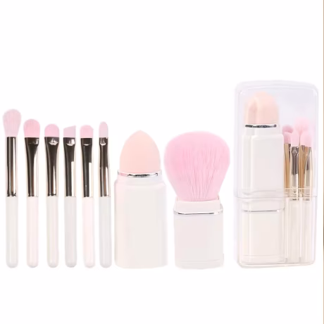 Hot Sale Multifunctional 8 in 1 Makeup Brushes Travel Makeup Brushes Set Custom Beauty Tools for Make Up