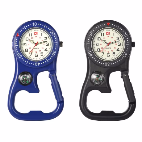 Hot-selling Compass Carabiner Watch Bottle Opener Rock Climbing Sports Luminous Pocket Watch