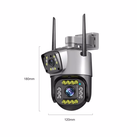 Hot Sellingoutdoor 10X Optical Zoom surveillance cctv WIFI security camera system ip network camera ptz Dual Lens network camera
