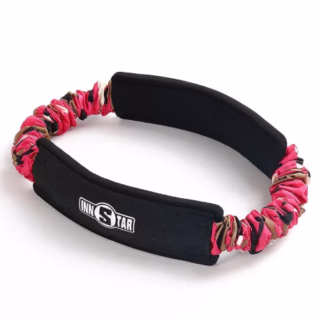 INNSTAR Camouflage Pink Women Gym Fitness Circle Non Slip No Roll Hip circle Band Resistance Booty Exercise Elastic Bands