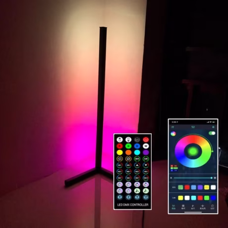 JYLIGHTYING Nordic lights Minimalist LED RGB Table Lamp Modern Metal Aluminum with Remote Control Smart AC Powered for Homes