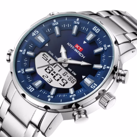 KAT-WACH 1815 Hot Sell Fashion Quartz LED Electronic Watch Luminous Gift Watches Men Wrist Dropshipping Relojes Hombre