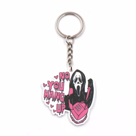 KHS245KH1164 (1piece) Top fashion CN Cartoon Ghost leopard pumpkin Unisex TRENDY Halloween Acrylic Keychain