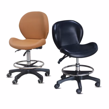 Kisen height adjustable saddle salon pedicure bar stool pedicure chair hydrolytic resistance master technician chair for sale