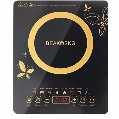 Kitchen Used 3500W Commercial Electric Electromagnetic Induction Cooker Cooktop Black Silver OEM Steel