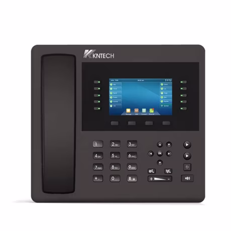 KNOOTECH Newest IP Phone Smart Desktop Video Voip Telephones Fixed Wireless Desktop Landline Cordless Screen Desk Business Tele