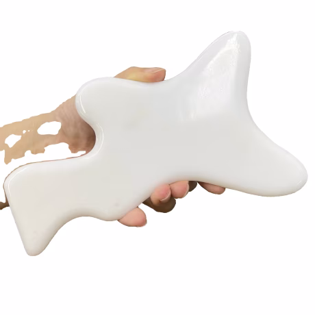 Large White Jade Scraping Massage Tools Gua sha Lymphatic Drainage Tool Therapy Massager Body Sculpting Tools