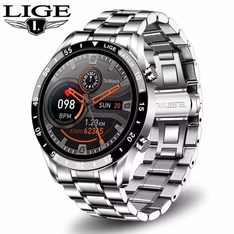 LIGE BW0189 New Fashion mens Smartwatch hot sale Call Heart Rate Monitoring Music Control Waterproof Sports Smart Watch