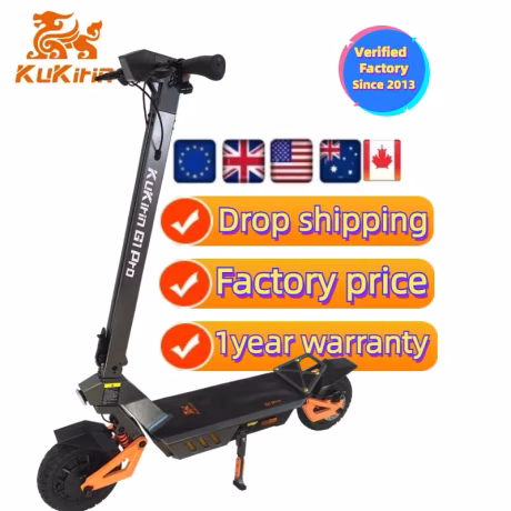 luxury commuting tools 2024 2024 new version 20Ah battery dual motor kukirinG1 pro two wheels adult foldable electric scooter