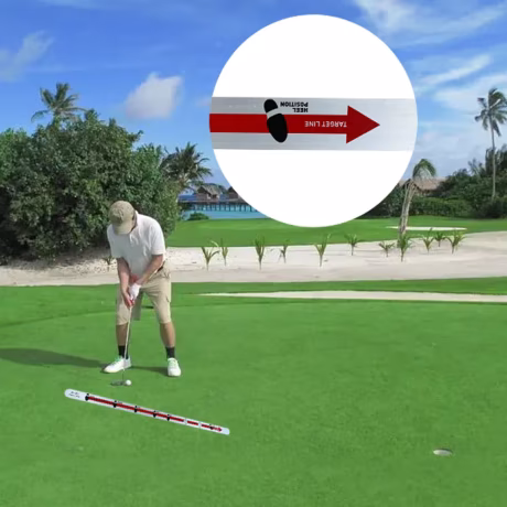 MAZEL 2022 New Design Golf Putter Training Aid for Putting Green OEM Aluminium Golf Putting Alignment Guide