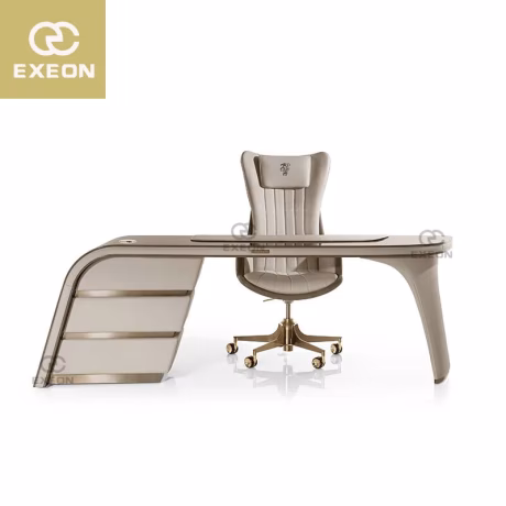 Minimalist Light Luxury Desk Fashion Postmodern Study Computer Desk Italian Office Writing Desk