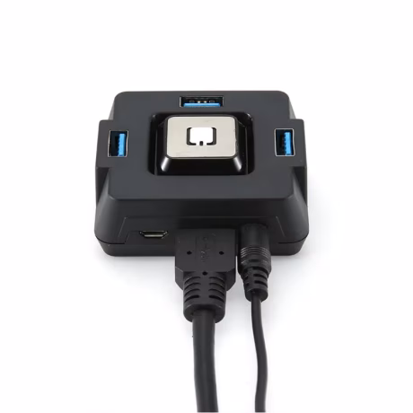 Multi-function Desktop 3 Ports USB 3.0 HUB With Audio Sound Slot External Computer Switch ON/OFF