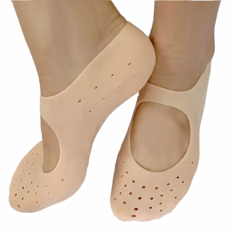 New Arrival Foot Care Silicone Gel Socks Exfoliating Anti Craked Moisture Spa Socks
