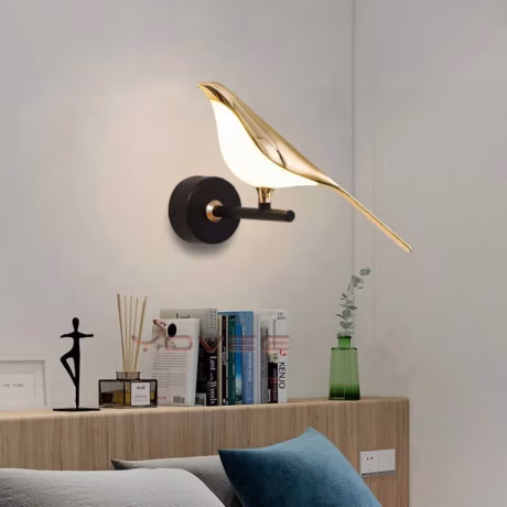 New Minimalist Led Bird Wall Lamp Modern Led Bed Light Living Room Decorative Indoor Led Wall Light