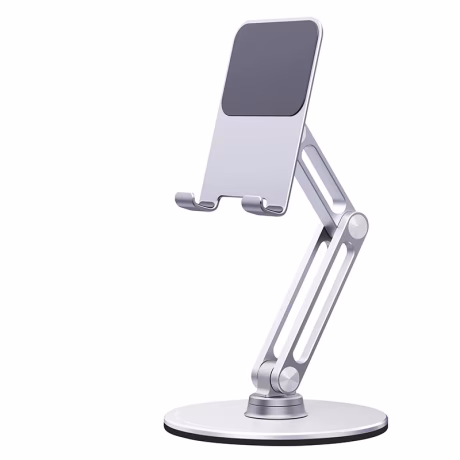 New mobile phone tablet aluminum alloy bracket folding rotating bracket desktop phone tablet computer bracket wholesale