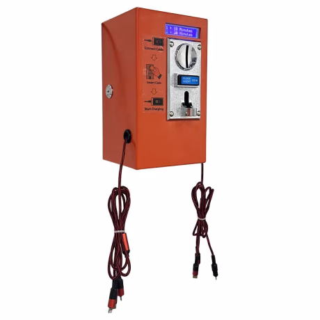 New Technology 2022 New Ideas for Small Business 3-in-1 Charger Cable Cellphone Coin Operated Paid Charger in Dining Hall