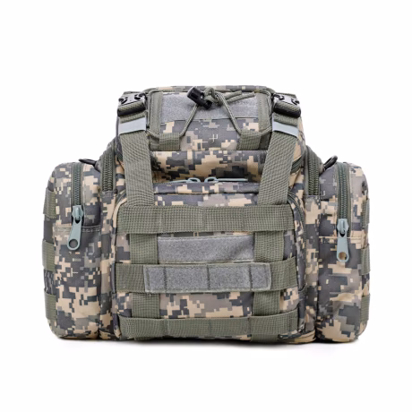 Outdoor Tactics Universal MOLLE Camo Fanny Pack Waterproof Hunting Fishing Bag Adjustable Cross-Body Luggage Camera Bag