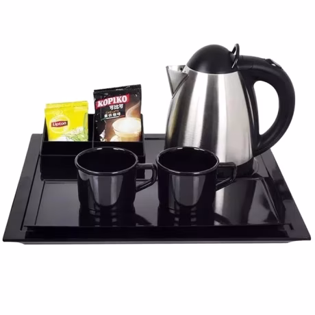 Professional Supplier's Double Wall Stainless Steel 304 Water Heating Tray Set Portable Electric Kettle with Automatic Shut-Off