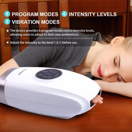 Rechargeable Wireless Vibrating Wireless Electric Air Compression Hand Massager Machine