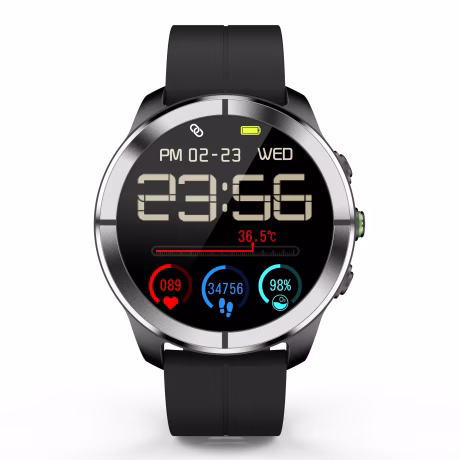Round shape smart watch water proof women 2021 amoled display with calling feature spo2 hand rohs android smartwatch