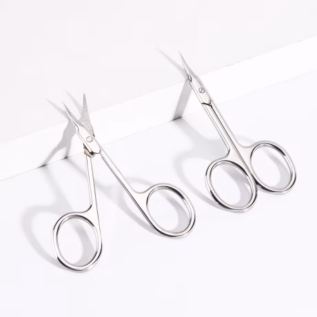 Stainless Steel 3.5mm Thickness Eco-friendly Beauty Curved Dead Skin Trimming Manicure Nail Cuticle Scissors