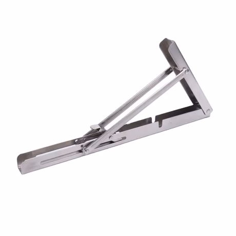 Stainless Steel Adjustable 90 Degrees Triangle Angle Hidden Folding Down Wall Mounting Table Folding Foldable Shelf Brackets