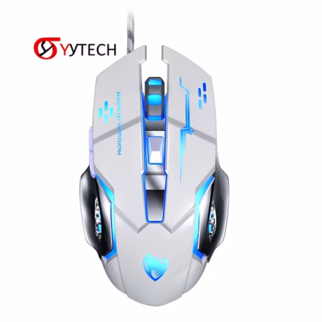 SYYTECH Hot Wired Gaming Mouse V6 Mice 3200DPI E-sports USB Game Optical Sensor Mouse for computer game