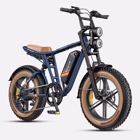 United States Stock ENGWE M20 2.0 1200W 80 miles +80 miles Full Suspension Double Range E-bike electric Bike -Blue