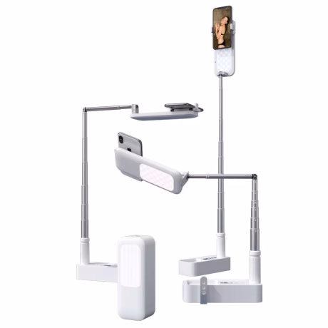 USAMS Brand New Model Universal Adjustable Foldable Phone Live Show Standing Desk Office Lamp Selfie Ring Light