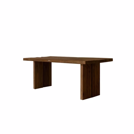Vintage wabi-sabi wind old original wood slab solid wood home dining room dining computer desk