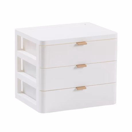 W&amp;G Large Capacity Skin Care Cosmetics Student Dormitory Stationery Mask Desk Shelf Drawer Type Desktop Storage Box,jewelry box
