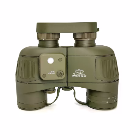 Waterproof 10X50 Binoculars Navigation Compass Rangefinder Telescope for Hunting Outdoor