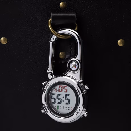 Wholesale Compass Portable Sports Climbing Men Clip on Digital Fob Watches