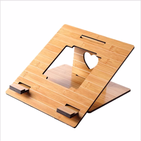 Wholesale folding bamboo lap holder portable storage computer holder tray desktop laptop stand desk holders