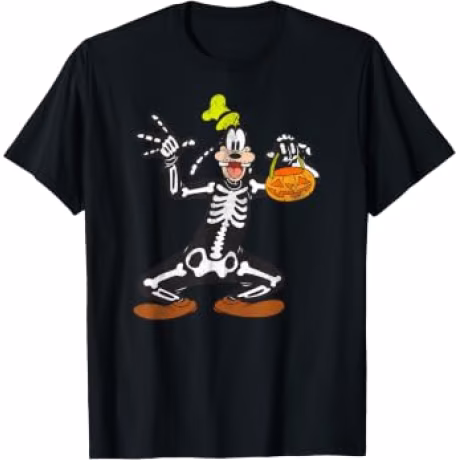 Disney - Goofy Skeleton Halloween T-Shirt