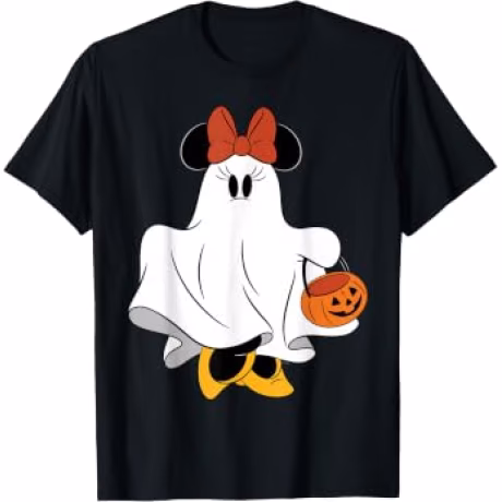 Disney Halloween Minnie Mouse Ghost Costume Trick-or-Treat T-Shirt