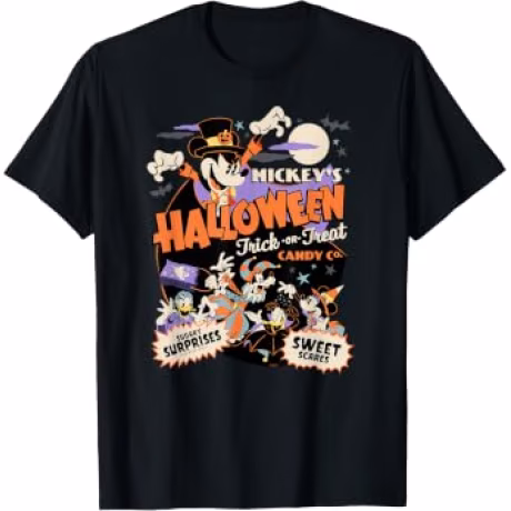 Disney Mickey’s Halloween Trick or Treat Candy Co. T-Shirt Small