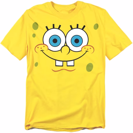 SpongeBob Big Face Halloween Costume Collection Unisex Adult T Shirt