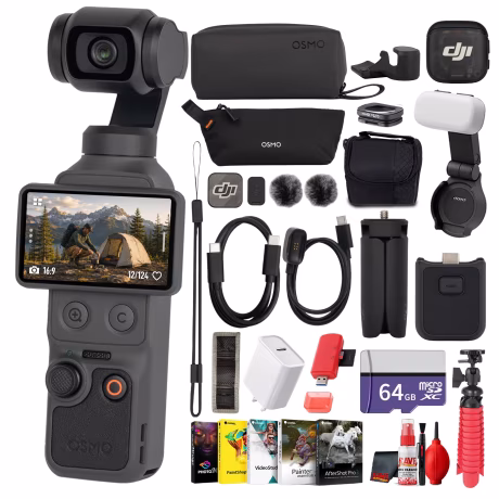 DJI Osmo Pocket 4 Creator Combo for Vlogging &amp; Filmmaking Pro Bundle