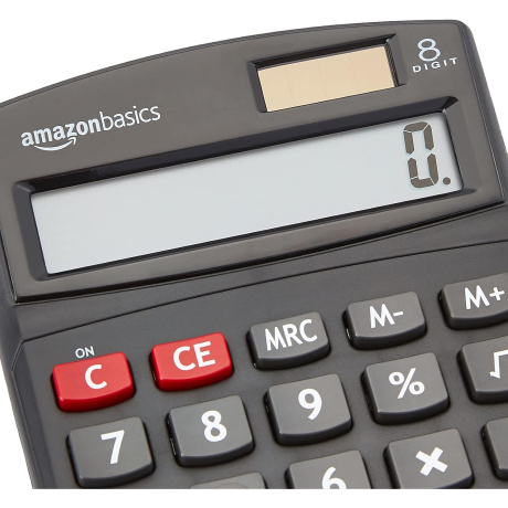 ONVELS Pick: Amazon Basics 8-Digit Desktop Calculator