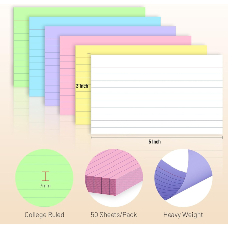 ONVELS Pick: Ruled 3 x 5-In Index Cards, 300-Count