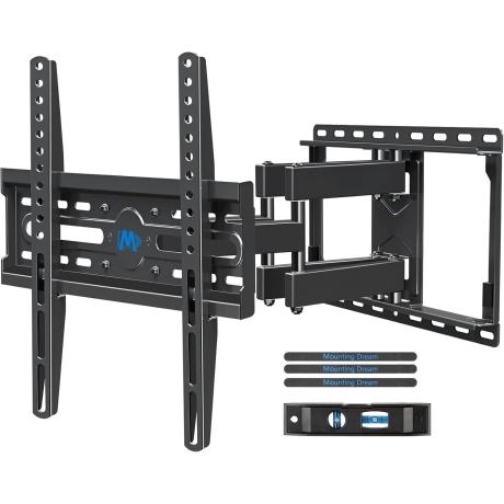 ONVELS Pick: Mounting Dream Full Motion TV Wall Mount for 32-70 Inch TVs up to 110lbs | Mount Bracket with Swivel and Tilt, TV Bracket with Articulating Dual Arms, Fits 16” Studs, Max VESA 400X400 mm, MD2380